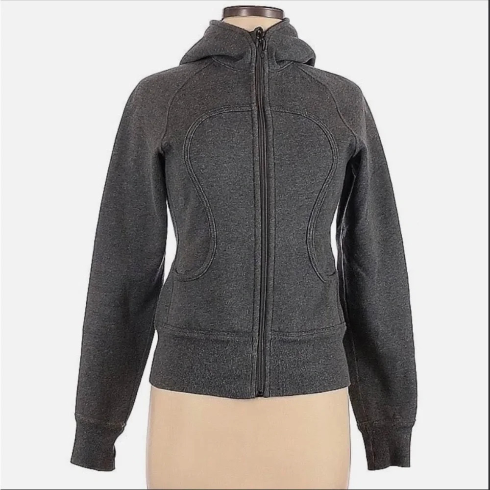Lululemon full zip scuba hoodie - gray